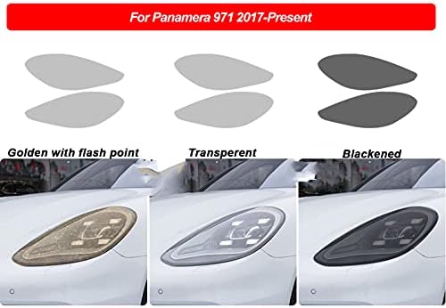 Hlebw Автомобил Фарови Нијанса Црна Заштитна Фолија Транспарентна Налепница TPU За Porsche Panamera 971 2017 2018 2019 2020 2021+