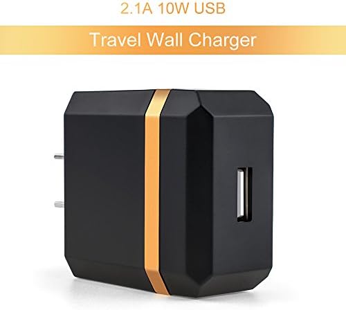 Zacro 13ft PS4 контролер за полнење кабел USB кабел и 2.1A 10W USB Charger Wallид за патници за PlayStation 4 и Shock 4 Charge Charge