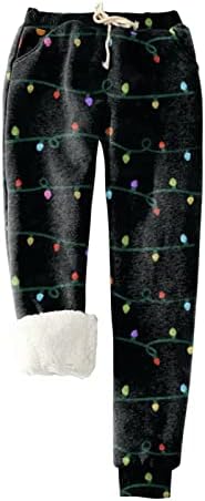Божиќни печатени панталони за полнење топло шоу панталони топли права нозе панталони дами задебелување на хеланки тенки панталони за домашни