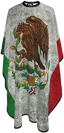 Гранџ Мексиканско Знаме Унисекс Салон За Сечење Коса Наметка Крпа Бербер Фризерска Обвивка Фризура Престилка Крпа Додаток За Стилизирање За Мажи Жени 55 Х 66 инчи