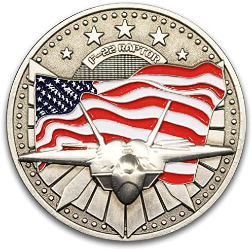 Ф-22 Раптор Авион Предизвик Монета, Борбени Авиони Монета! Ограничен Предизвик Монета 2 Дизајниран Од Воени Ветерани