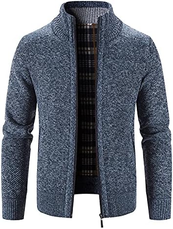 Комплетен џемпер за кардиган со целосен поштенски кардиган, тенок кабел за џемпер, плетен џемпер јакна со џебови топла зима