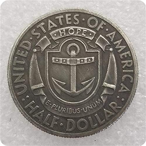 Антички занаети Американски половина долар 1936 RH-DE Сребрен долар комеморативна колекција на монети за монети