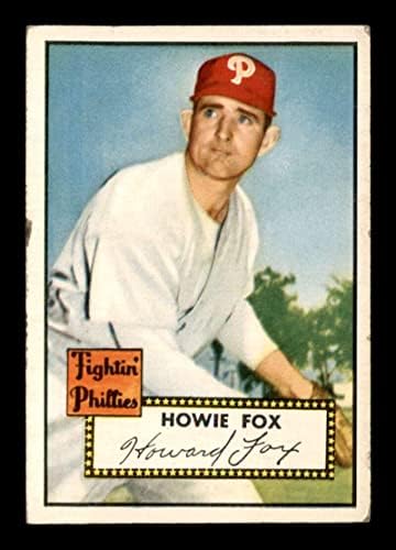 209 Хауи Фокс - 1952 Топс Бејзбол Картички Оценет ВГЕКС-Бејзбол Плочи Автограмирани Гроздобер Картички