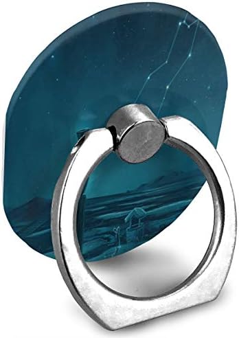 Телефонски штанд Аквариус Констелационо сликарство за сликање на прстенот на прстенот прилагодлив 360 ° држач за ротација на прсти за