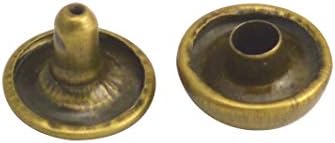 Фенггонкии бронзена двојна капаче за метални метални метални метални капаци и пост 6мм пакет од 60 комплети