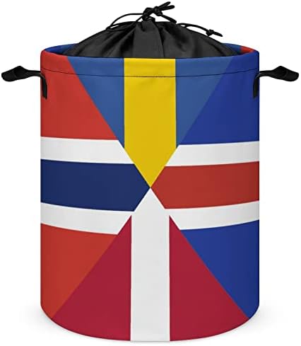 Нордиско Знаме За Перење Алишта Го Попречуваат Складирањето На Врвки Кошница За Перење Голема Кошница За Организатор На Играчки