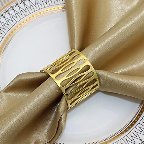 Yfqhdd шутира од држачите за прстени од салфетка, за свадбената декор за трпеза за Божиќни вечера