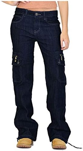 Keusn широки карго панталони за жени y2k трендовски еластични џебови на половината