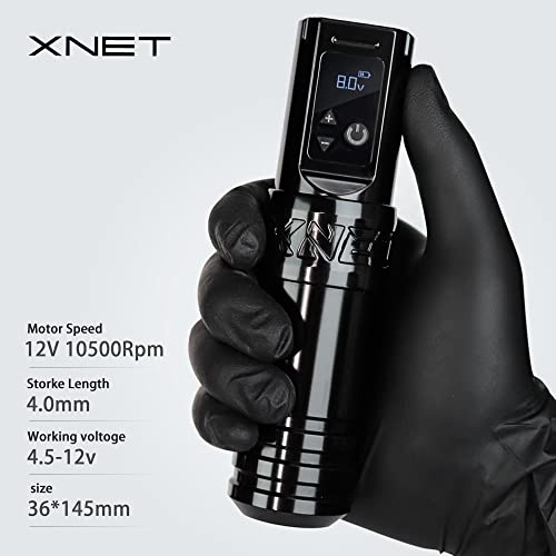 Xnet Факел Безжична Тетоважа Машина со 20 парчиња Х-ЗРАЦИ 12 Стандардни 3rl Тетоважа Кертриџ Игли