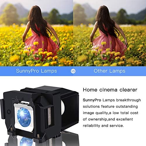 SunnyPro V13H010L85 ELPLP85 Заменски проектор за замена на проектор со домување за Epson Powerlite Home Cinema 3500 3100 3000 3600E