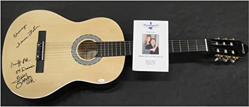 Мерилин Мекко Били Дејвис rуниор потпиша автограмска гитара на телото 5 -та димензија JSA