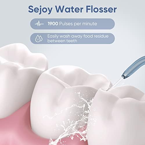 Вода Flosser Dental Oral Irigator Cleanth Cleanth Protable Travel RechargeLable, IPX7 Електричен плакета Отстранувач 3 режими 3 Совети