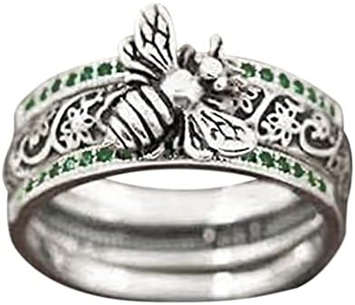 2023 Нов прстен прстен Гроздобер три-парчен комеморативен накит прстени за момчиња 1012