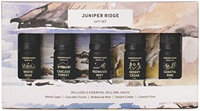 Juniper Ridge Бело есенцијално масло од мудрец - Лесен и освежувачки мирис на пустината со зачинети белешки за зачинета смола - 5мл