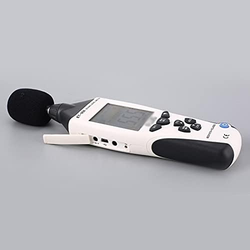 BHVXW Професионален мерач на ниво на звук со бучава за логирање на податоци DB Decibel Tester со USB интерфејс и автоматско осветлување на задното