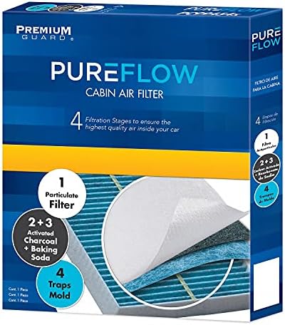 Pureflow Cabin Air Filter PC99156X | Одговара 2014-19 година Киа Соул, 2015-20 Душата ЕВ
