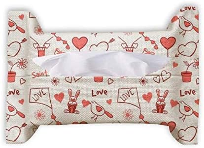 Црвен Свети Валентин Loveубовен змеј ја зајаци хартиена крпа за ткиво на лицето, салфетка, салфетка, бумф