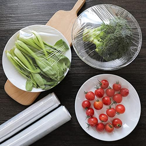 Bestonzon 10 ролни истегнете фрижидер за храна за храна за еднократна употреба кујна комерцијален зеленчук за лепење Случајна пластика