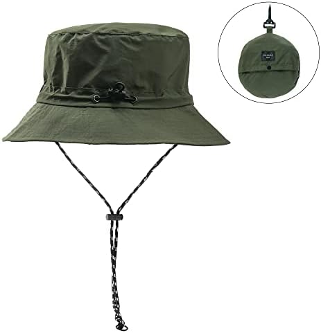 Капа за корпа за кофа, спакувана буни капа за заштита од сонце, риболов капа, прилагодлива сончева капа плажа, пешачење летна капа за мажи жени