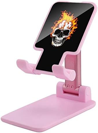 Фламинг череп мобилен телефон стојат преклопен телефонски држач за преносен смартфон, додатоци за телефонски додатоци за телефон