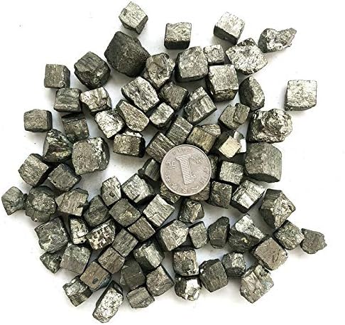 Ertiujg Husong306 100g природно железо пирит кубен кристално парче камен груб приказ примерок природни камења и минерали кристал