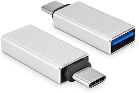 Кабел, Boxwave® [QuickSwitch Компактен Адаптер ] Трансформирајте ГИ USB А Каблите ВО USB - C За-Метално Сребро
