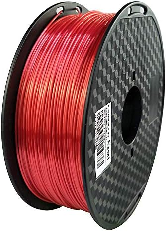 Филамент од црвена црвена плата 1,75 мм 3Д филамент за печатач 1kg 2.2lbs Spool 3D материјали за печатење сјајна свиленкаста PLA CC3D