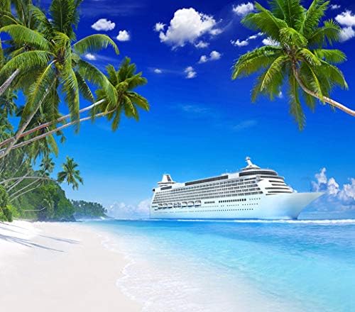 Altuny DIY 5D сликарство Комплет за крстарење Тропски бел песок плажа празнична океанска палма сцена