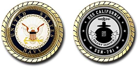 УСС Калифорнија ССН-781 Американската Морнарица Подморница Предизвик Монета-Официјално Лиценциран