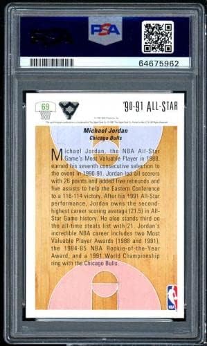 Michael Jordan Card 1991-92 Горна палуба #69 PSA 9 - Непотпишани кошаркарски картички