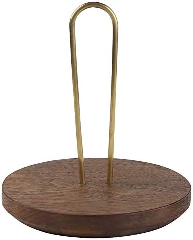 Гуангминг - држач за ролна во кујната од бамбус, дрвена столб за хартиена хартија, штанд за тоалетна хартија, диспензер со стабилна