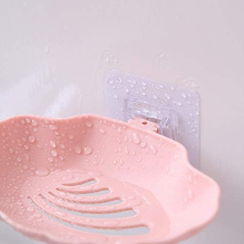 Cabilock 4PCS креативни wallидни монтирани сапуни за складирање на сапуни S stookидачи на сапуни практични сапуни сапуни сапуни