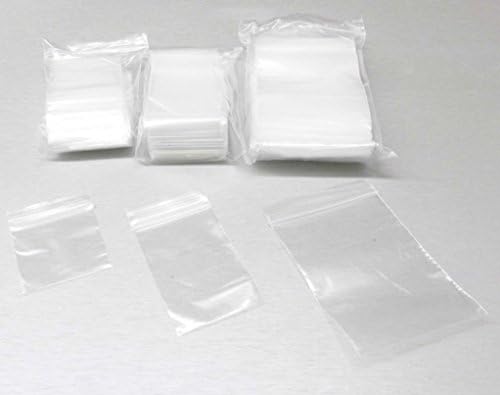 200 парчиња Силни Мали Затворени Патент Зиплајн Кеси Проѕирна Пластична Целофанска Кеса Издржлива Кеса за Складирање на Пакување spbs6