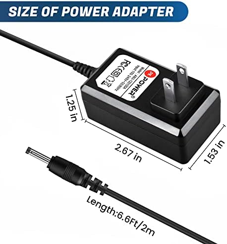 PkPower AC DC адаптер за Uniden Atlantis 260 250G 250BK BP250 BP250G BP250BK VHF рачно морско радио, напојување за Uniden Atlantis SC180B BCT12 HS200 HS100 SC150Y