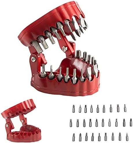 Држач за бит за дупчење на протеза, организатор на магнетна вежба со 28 битови за вежбање, модел на заби со шрафцигер за организирање на држач за организирање, алатки