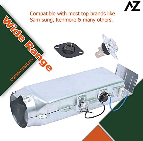 AZ4U Dryer Heating Element Assembly Replaces For Samsung DV448AEP/XAA DV448AEP DV42H5200EP/A3 DV48H7400EP/A2 DV5451AEW/XAA