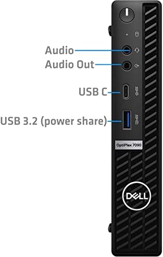 Dell OptiPlex 5000 Микро Десктоп Компјутер, Intel Core i7-12700 До 4.9 GHz-32GB RAM МЕМОРИЈА, 1tb NVMe SSD, AX Wi-Fi, Bluetooth, USB Тип-C,