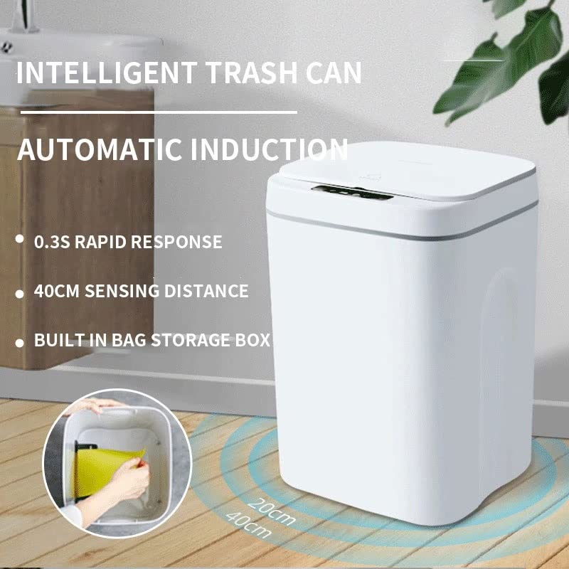 Дубао интелигентен индукциски ѓубре може автоматски индукциски отпадоци може да може кујна спална соба електричен допир за ѓубре може