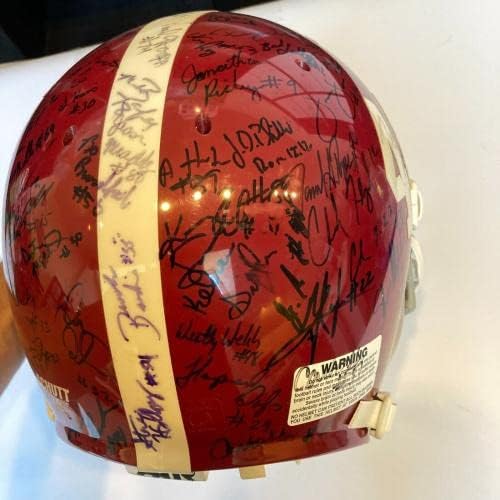 1998 Тимот На Универзитетот Во Алабама Потпиша Автентичен Фудбалски Шлем-Автографски Колеџ Шлемови