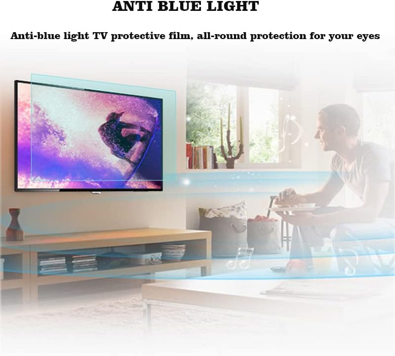 Aizyr Blue Light Blocking Screen Precator Matte Anti Glare TV Filter Filter Anti Monitor Monitor Monitor, направете ја светлината мека за затворено и отворено, 85inch 1902x1089mm
