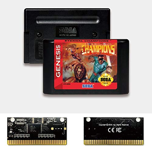 Адити вечни шампиони - САД етикета FlashKit MD Electroless Gold PCB картичка за Sega Genesis Megadrive Video Game Console