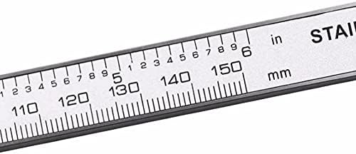 FZZDP 0-150mm Дигитален дисплеј Калипер Калипер ММ/инч за мерење на алатки Длабочина Верниер Мерење на калиперот мерење на владетел