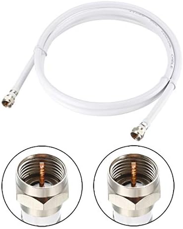 Коаксијален кабел UXCELL RG6 со машки до типот F тип машки конектори 8 стапки