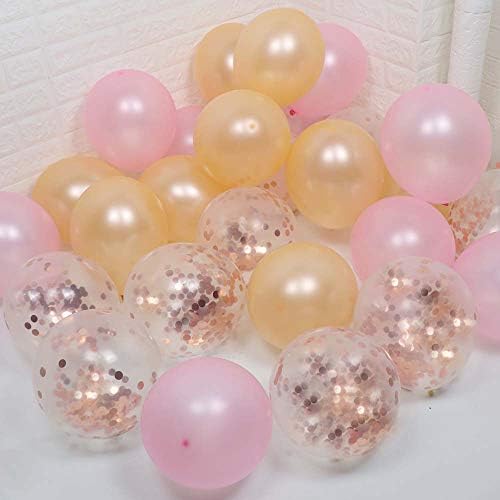 25-Ти Роденденски Украси За Жени Розово Злато|25-Ти Роденденски Забави Фаворизира-Комплет За Балони Со Шампањ-Розов Банер За Среќен
