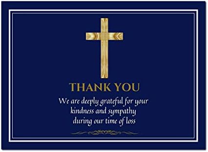 Прослава на животот погреб благодарам картички со коверти католички христијански симпатии признание спомен -обележје благодарам