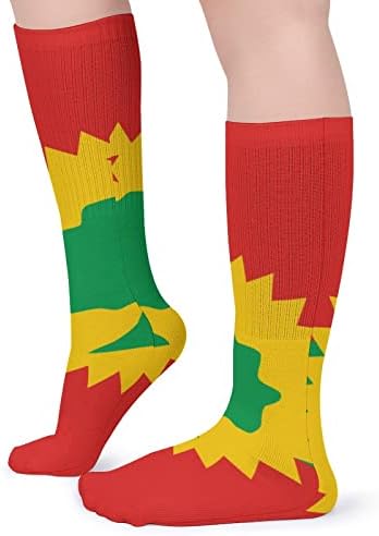 Знаме на оромо ослободителна предна цевка чорапи чорапи чорапи што дишат атлетски чорапи чорапи на отворено за унисекс