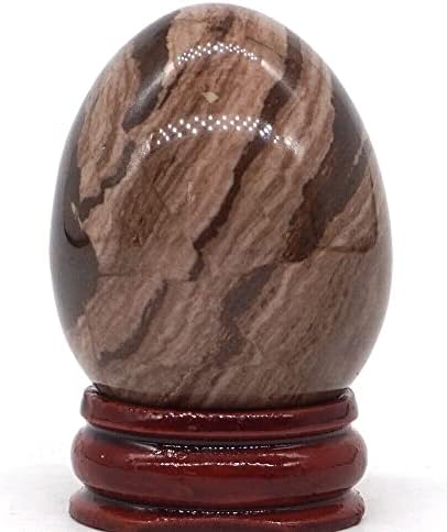 34x44mm природен скапоцен камен сфера Кристал Реики заздравување на глобус јајце/штанд -