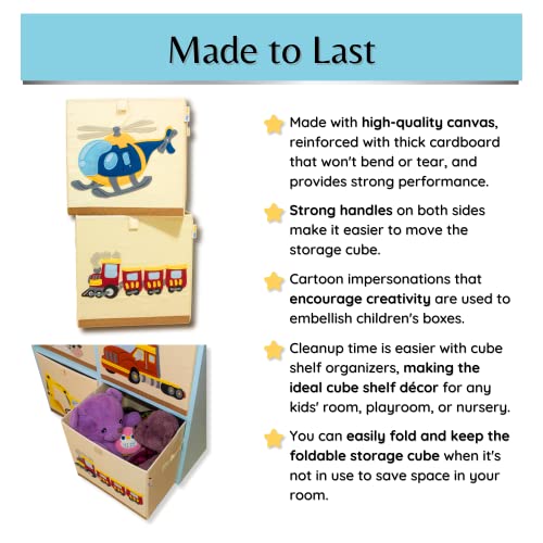 Производ 4 Деца-Коцка За Складирање Кутии За Играчки Што Се Перат, Организатор На Гради За Играчки Со Платно, Организатори За