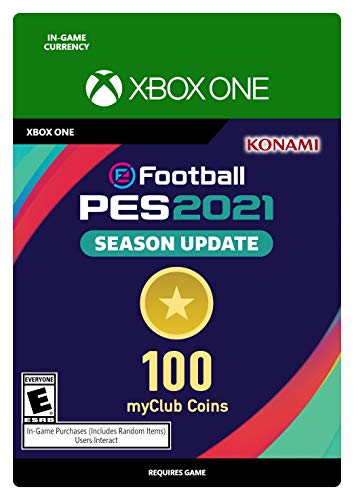 Ажурирање на сезоната на Ефотбол ПЕС 2021: Монета MyClub 3300 - Xbox One [Дигитален код]